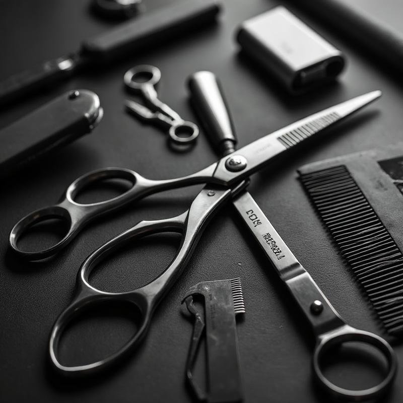 Ferramentas profissionais de barbeiro